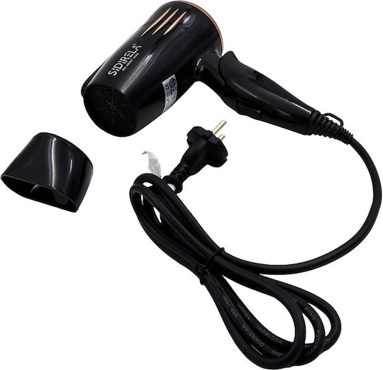 Sidirela Uscător de Păr cu Difuzor 2000W Glossy Black