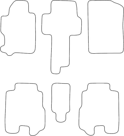 Velour Carpet Set Compatible Honda Fr-v 2005-2009 Red Edging