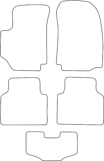 Velour Mat Set Fitting Fiat Croma 2005-2011 Black Edging