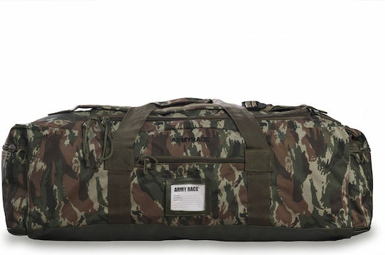 Army Race Military Backpack Travel made of Polyester Greek Variation Khaki 70lt