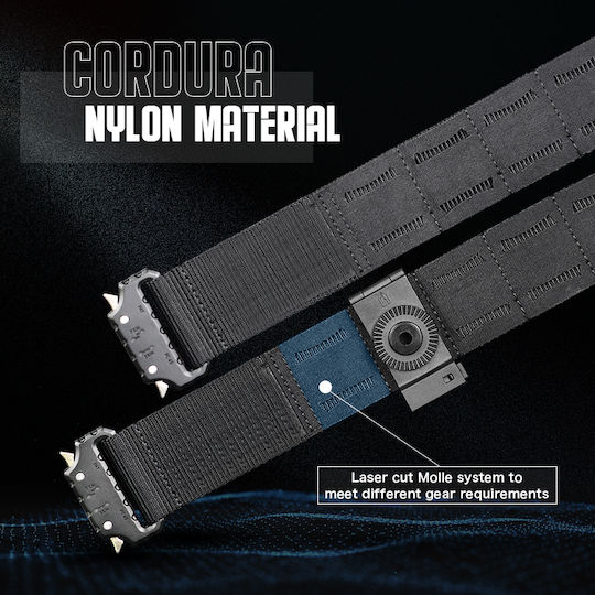 Amomax Molle Riemen Militärgürtel Operativ Schwarz 44.5mm