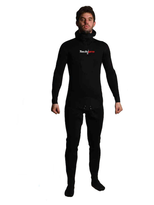 Tech Pro Costum Divizibil De Neopren Călduros Ras Cu Vestă De Neopren Pentru Aruncător De Suliță Costum De Neopren Maro 5mm