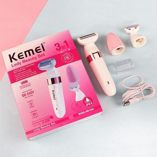 Kemei Epilator Machine Epilator for Face & Body KM-3204