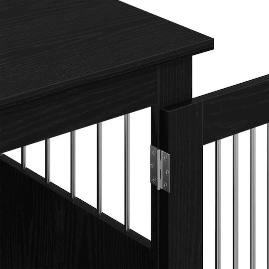 vidaXL Dog House Wooden Outdoor Black 75x55x65cm