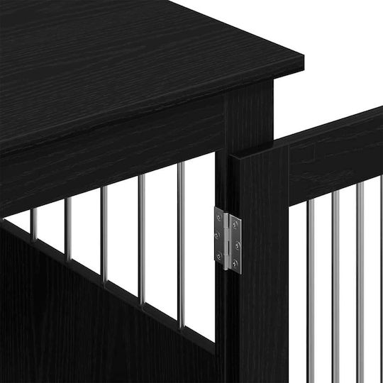 vidaXL Dog House Wooden Outdoor Black 55x68x80cm