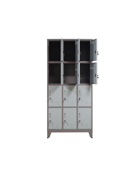 Dulap Metalic Cu Din Posibilitatea De Blocare 90x40x195 Cm