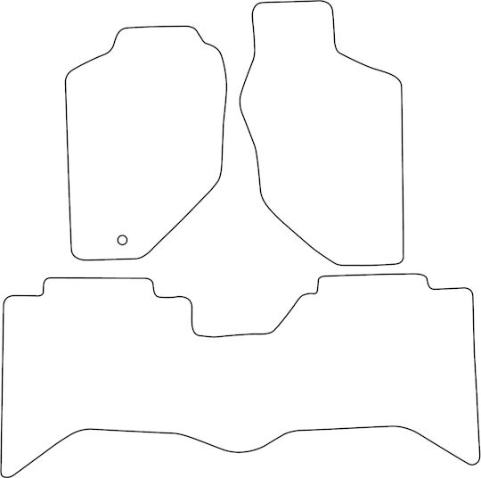 Set Velour Car Mats Matching Opel Frontera II B 1998-2004 Black Raised Sides