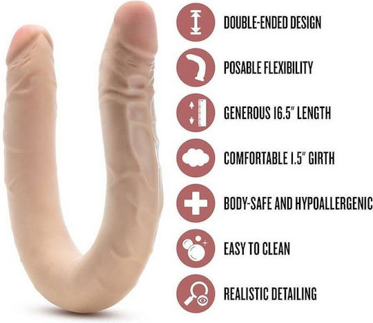 Blush Dildo dublu Roz 35.6cm