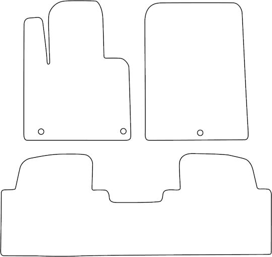 Set Covorașe Auto Velur Compatibil Hyundai Santa Fe Iii Fl 2015-2018 5 Locuri Margine Neagră