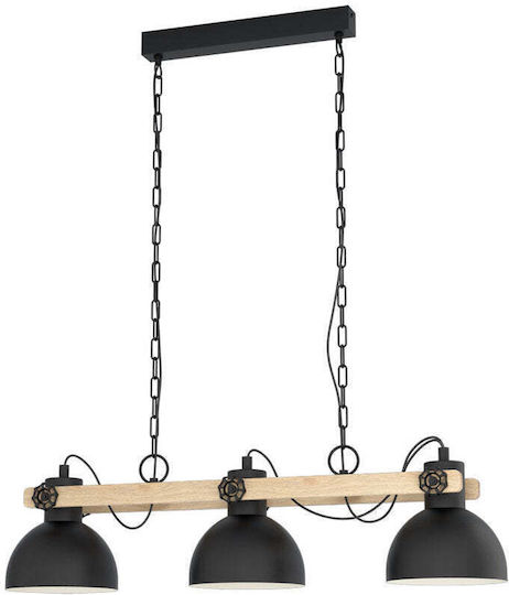 Eglo 43992 Κρεμαστό Φωτιστικό Οροφής Lubenham 3xe27 28w 230v Fsc Πιστοποιημένο