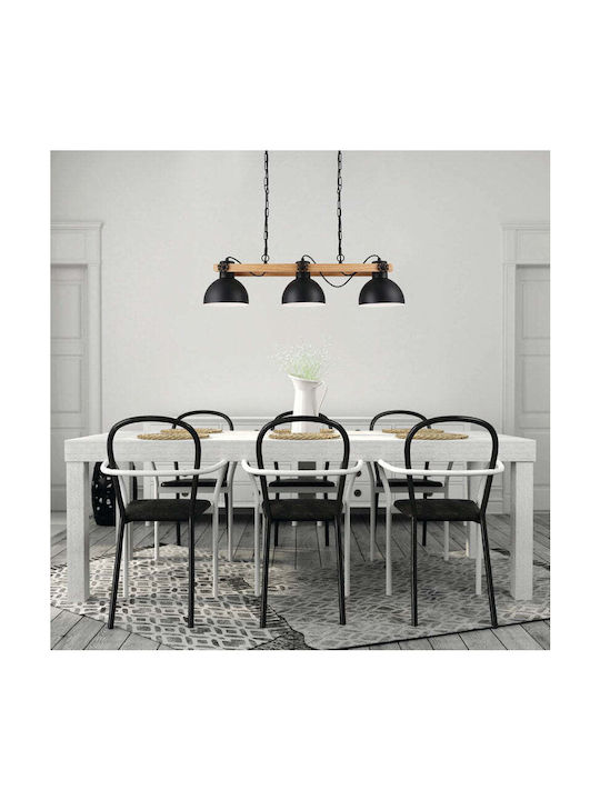 Eglo 43992 Lustră Suspendată Lubenham 3xe27 28w 230v Certificată FSC
