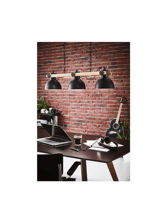 Eglo 43992 Lustră Suspendată Lubenham 3xe27 28w 230v Certificată FSC