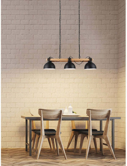 Eglo 43992 Κρεμαστό Φωτιστικό Οροφής Lubenham 3xe27 28w 230v Fsc Πιστοποιημένο