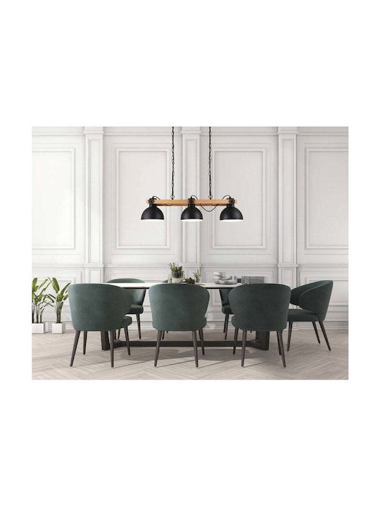 Eglo 43992 Lustră Suspendată Lubenham 3xe27 28w 230v Certificată FSC
