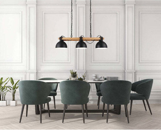 Eglo 43992 Κρεμαστό Φωτιστικό Οροφής Lubenham 3xe27 28w 230v Fsc Πιστοποιημένο