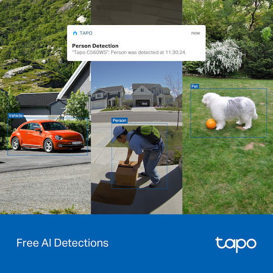 TP-LINK TAPO C560WS v1 IP Surveillance Camera Wi-Fi 4K Waterproof with Speaker and Lens 4mm
