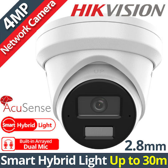 Hikvision DS-2CD2343G2-LI2U IP Surveillance Camera Full HD+ 4MP Waterproof with Microphone and Lens 2.8mm