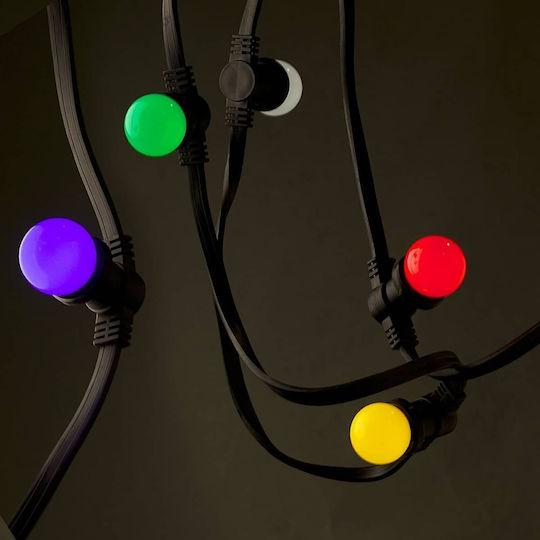 Led7 Λάμπα LED 2W για Ντουί E27 και Σχήμα G45 Μπλε 80lm Dimmable