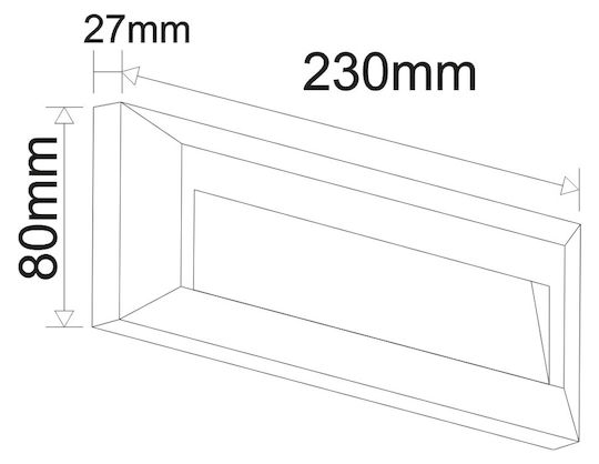 Adeleq Στεγανή Πλαφονιέρα LED 2W 3000K Adeleq Στεγανή Πλαφονιέρα LED 2W 3000K