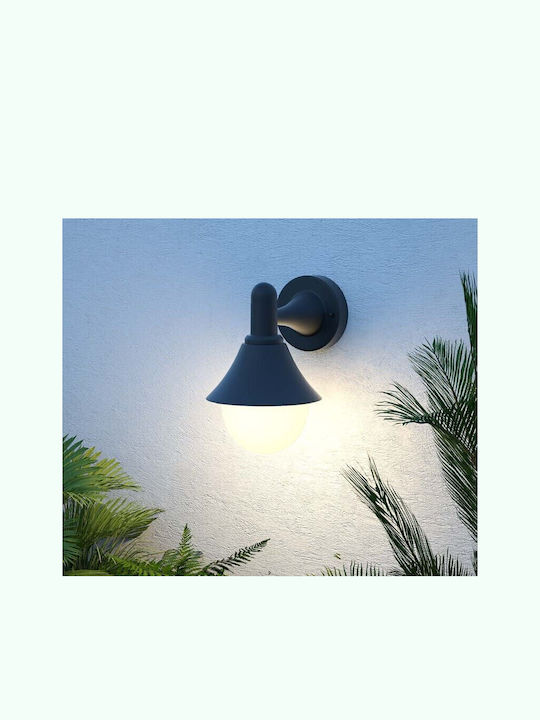 Inlight Rabun Wandmontierte Außen-Hutleuchte E27 IP44 24.5x23.5εκ.