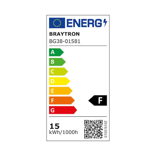 Braytron Επιτοίχιο Εξωτερικό Φωτιστικό LED IP65 με Ρυθμιζόμενο Λευκό Φως