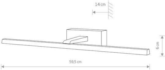 Nowodvorski Lamp Wall LED Silver