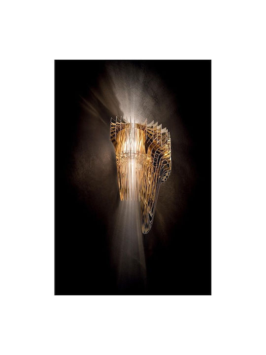 Slamp Aria Φωτιστικό Τοίχου Χρυσό 41x41εκ.