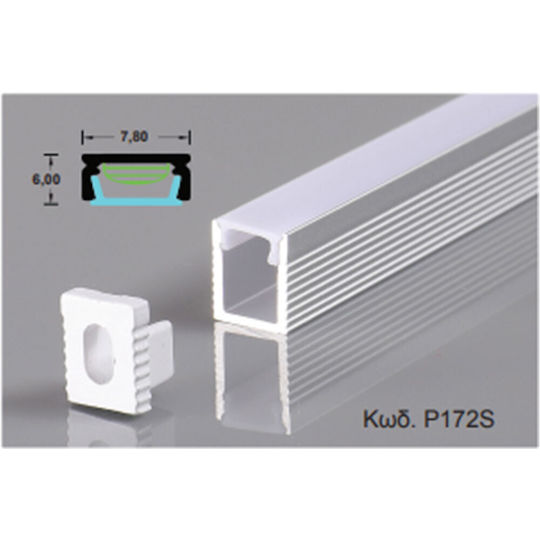 Profil Aluminiu Încadrat 2m Slim P172s