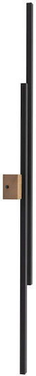 TK Lighting Модерно Светлинно За Стена Черно 13x13см