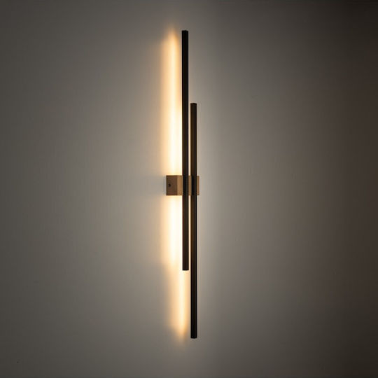 TK Lighting Модерно Светлинно За Стена Черно 13x13см