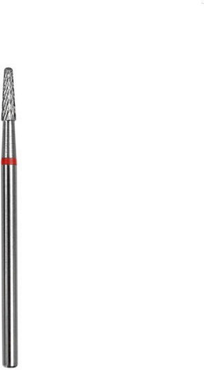 Staleks Pro Nail Drill Carbide Bit with Cone Head Red