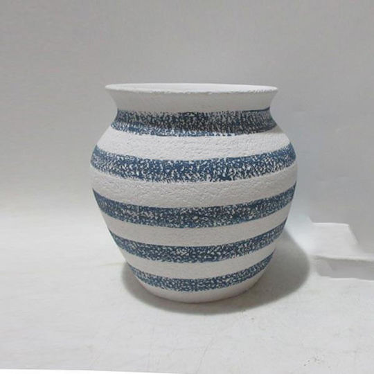 Jar Blue-white 22x22x22cm.