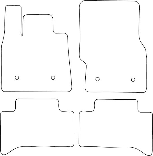 Velour Mat Set Compatible Alfa Romeo Stelvio 2016 Red Edging