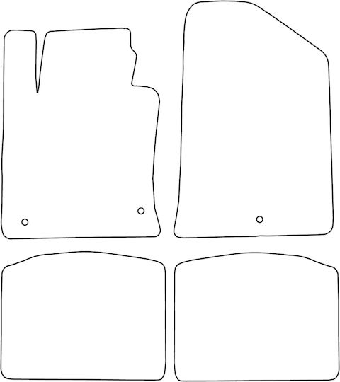 Velour Mat Set Compatible Kia Optima Iv 2015-2020 Black Edging