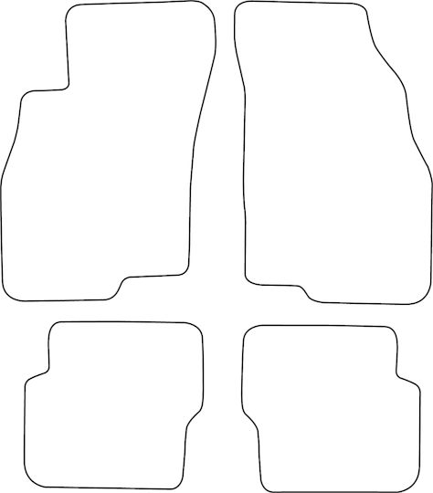 Комплект Килими От Велюр За Fiat Punto Evo 2009-2012 С Черен Борд