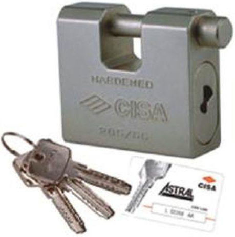 Cisa Ατσάλινο Λουκέτο Τάκου με Κλειδί 84mm