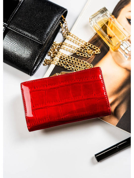 Leather Women's Wallet with RFID Red