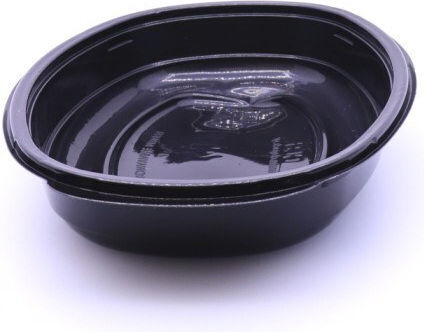 Macpac Einweg-Plastikgeschirr PET mit Fassungsvermögen von 600ml Schwarz 50Stück