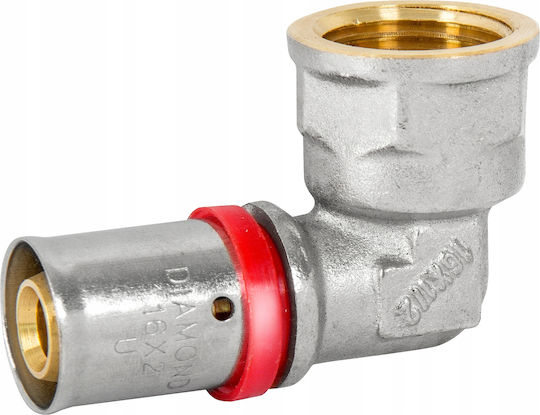 Diamond Colțar Tub Alamă 20mm rimex_5907547667763