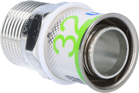 Uponor Υποδοχή με Αρσενικό Σπείρωμα 25mm Μπρούτζινο