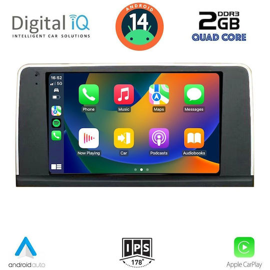 Digital IQ Car Audio System for BMW X3 (F25) 2011-2013 (Bluetooth/USB/WiFi/GPS/Apple-Carplay/Android-Auto) with Touch Screen 9"
