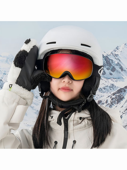 Casco Ski- & Snowboardbrille Kinder Schwarz mit Linse in Schwarz Farbe