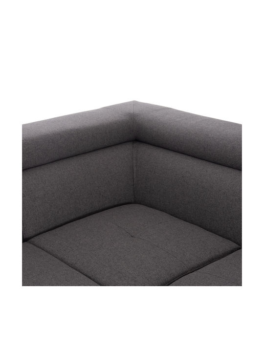 Encore Colțar Canapea Pat cu Colțul din Dreapta și Spațiu de Depozitare Gri 285x205x90cm