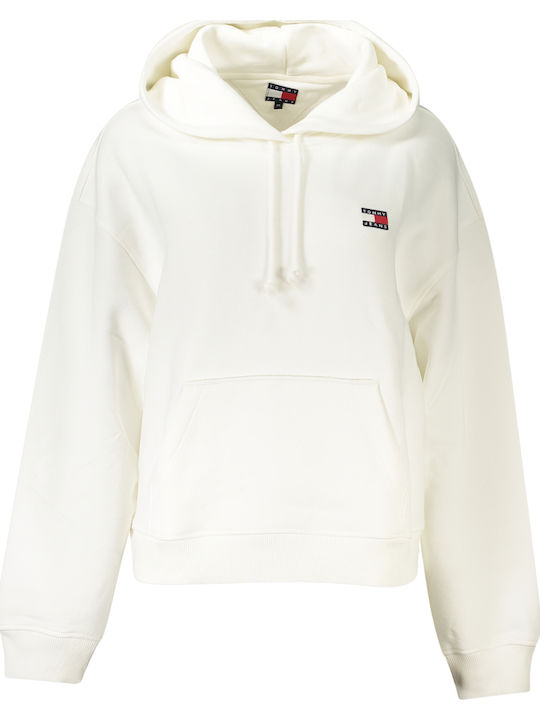 Damen Sweatshirt Kapuzen White