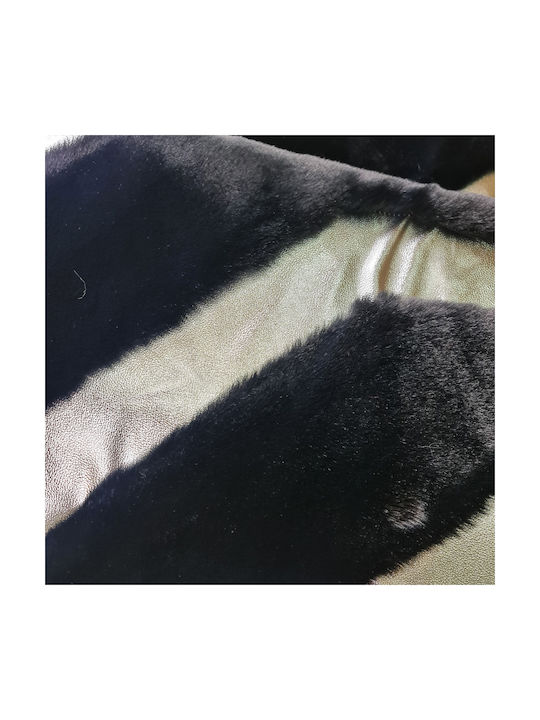 Saray Home Rabbit Luxurius Σετ Μοντέρνα Χαλιά Κρεβατοκάμαρας Μαύρα DSN04 BLCSLV SET 3τμχ