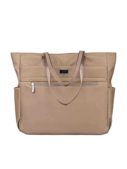 Large Shoulder Shopper Bag In An Elegant Color Peterson