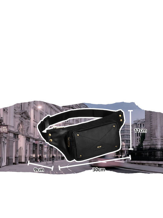 Herren Bum Bag Taille Schwarz