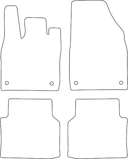Set Veloursmatten Für Audi Q4 E-tron Sportback 2021 Rote Kante