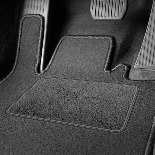 Set Velour Mats Fitting Peugeot 306 Ii Lift 1997-2003 Red Edging