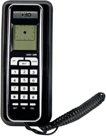OHO-306 Ενσύρματο Τηλέφωνο Γόνδολα Μαύρο